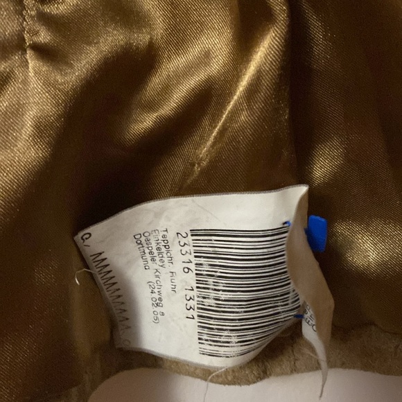 Tan leather blazer jacket bought in Paris size Small - Picture 5 of 8